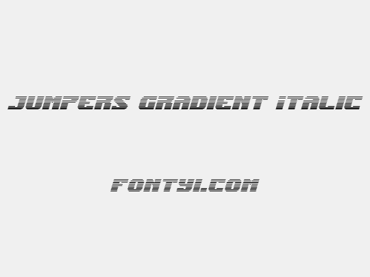 Jumpers Gradient Italic