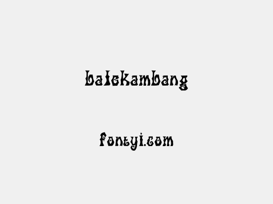 balekambang