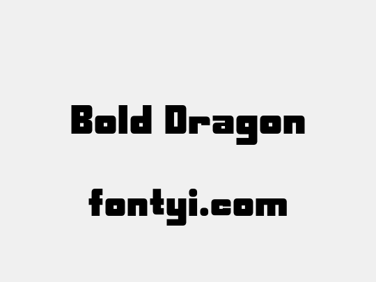 Bold Dragon