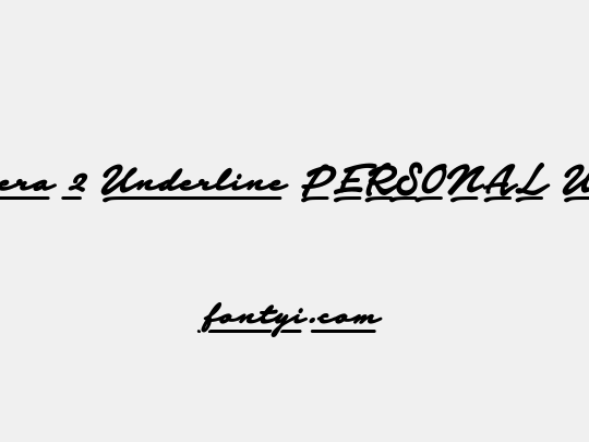 Notera 2 Underline PERSONAL USE