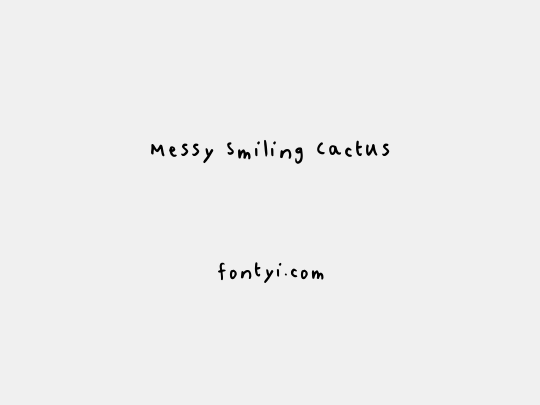 Messy Smiling Cactus