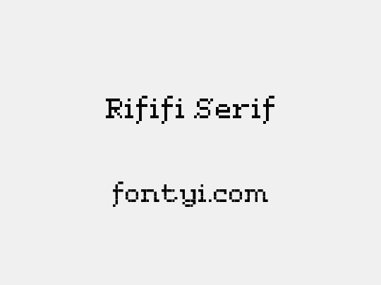 Rififi Serif
