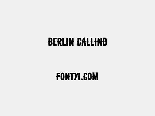 Berlin Calling