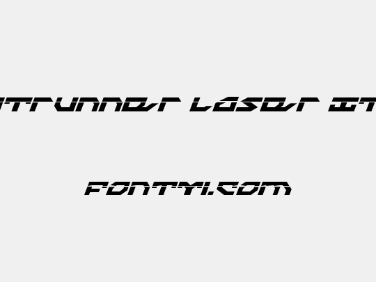 Nightrunner Laser Italic