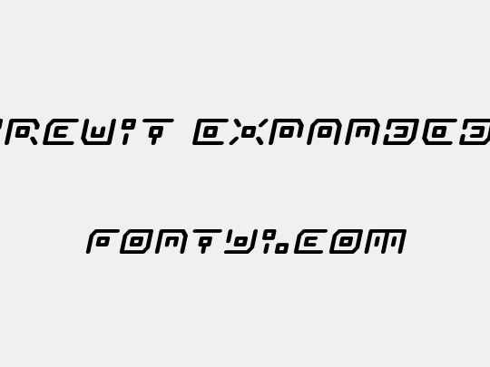 Neon Circuit Expanded Italic