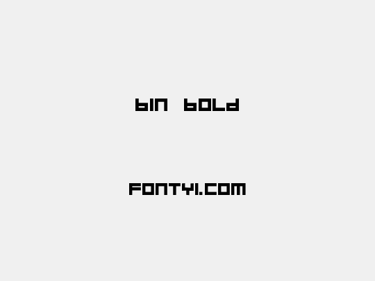 BIN Bold