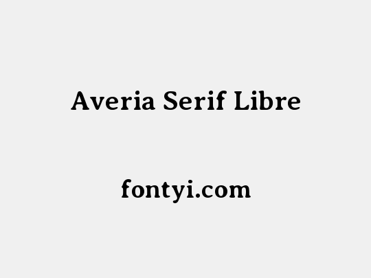 Averia Serif Libre