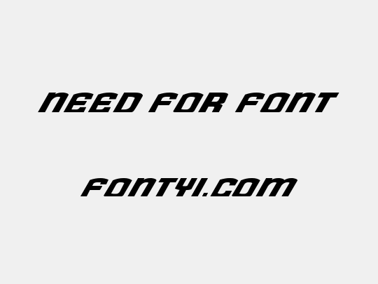 Need for Font