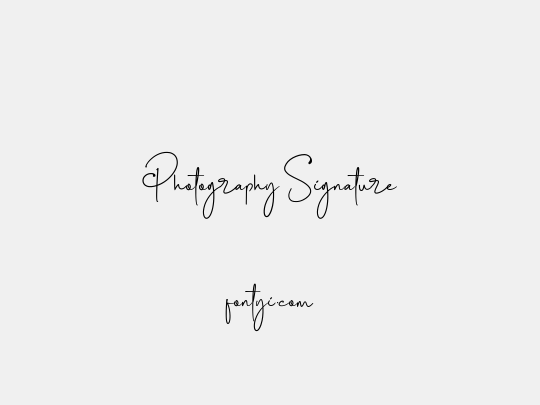 Photography Signature