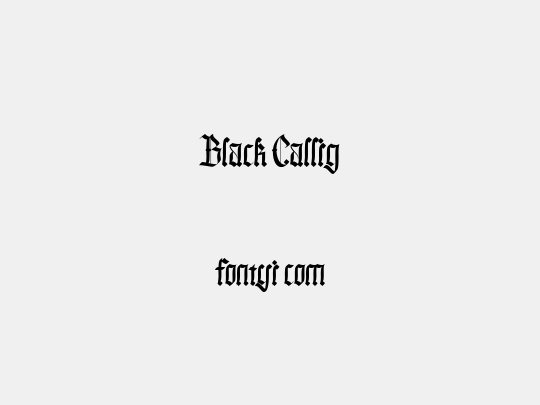 Black Callig