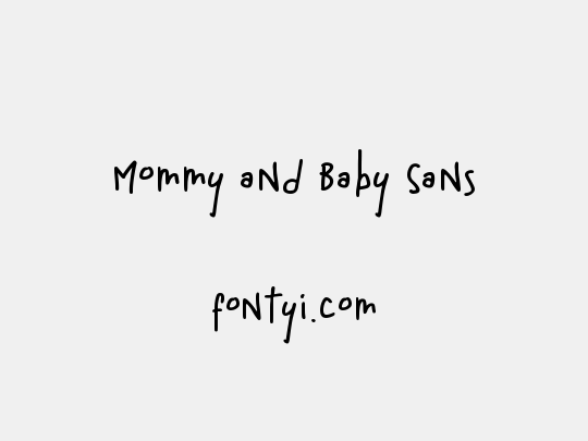 Mommy and Baby Sans