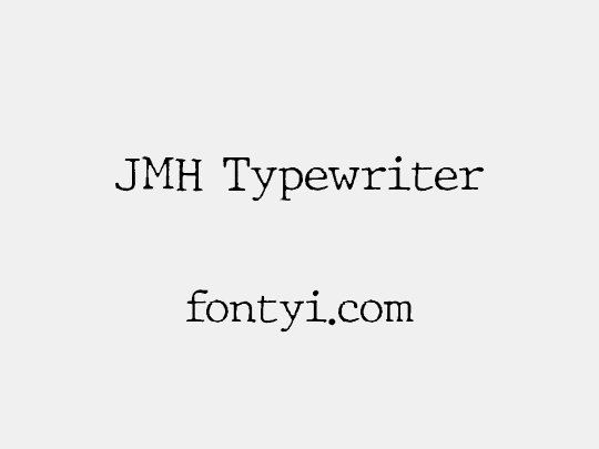 JMH Typewriter