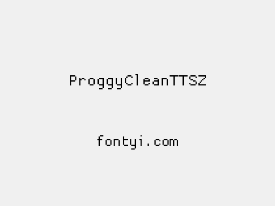 ProggyCleanTTSZ