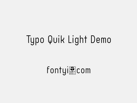 Typo Quik Light Demo