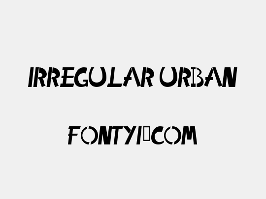Irregular Urban
