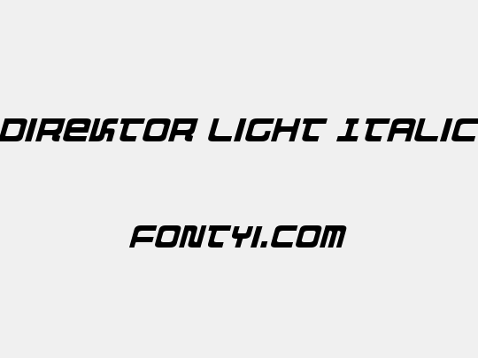 Direktor Light Italic