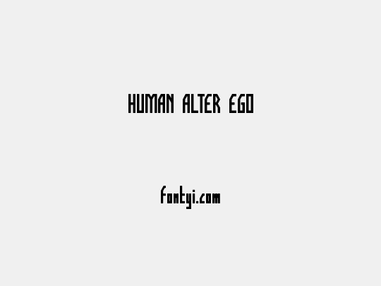 HUMAN ALTER EGO