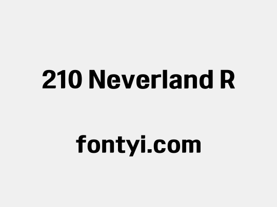 210 Neverland R
