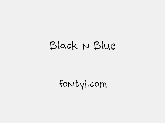Black n Blue