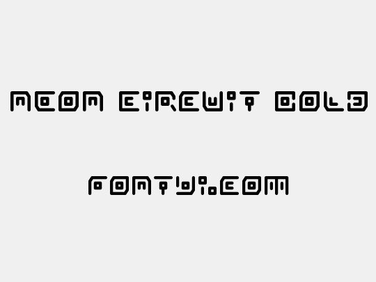 Neon Circuit Bold