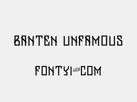 Banten Unfamous