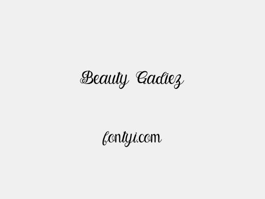 Beauty Gadiez