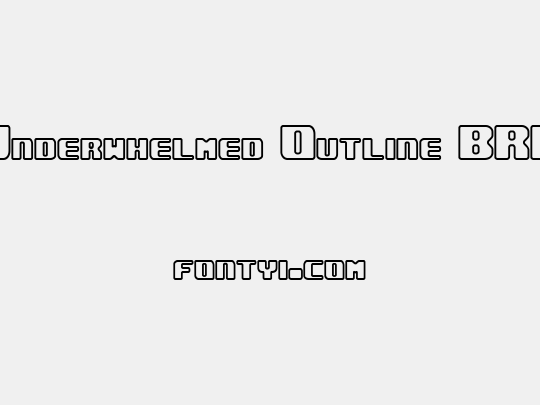 Underwhelmed Outline BRK