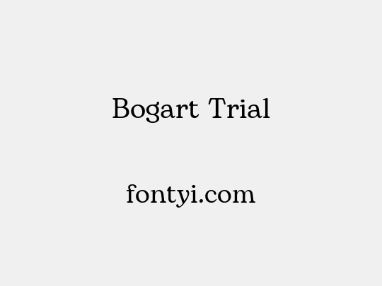Bogart Trial