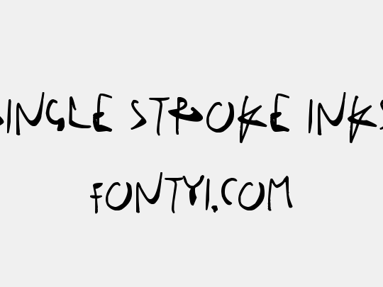 Single Stroke Inks