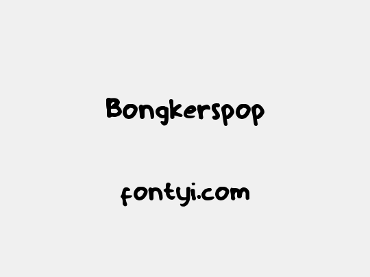 Bongkerspop