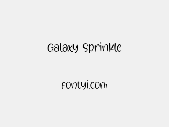 Galaxy Sprinkle