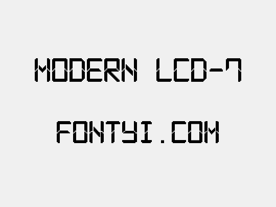Modern LCD-7