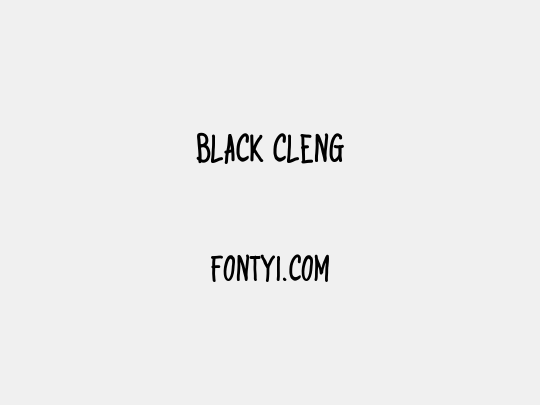 Black Cleng