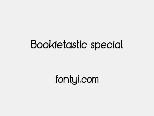 Bookietastic special