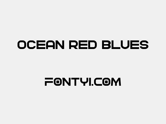 OCEAN RED BLUES