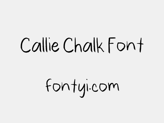 Callie Chalk Font