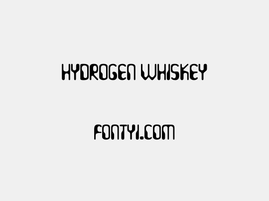 Hydrogen Whiskey