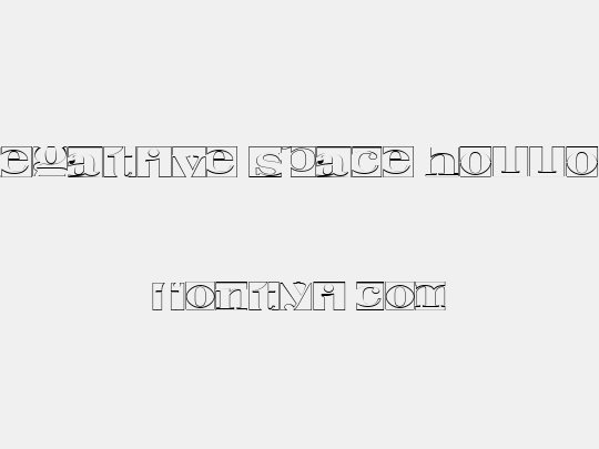 Negative Space Hollow