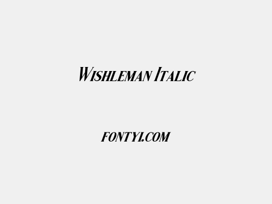 Wishleman Italic