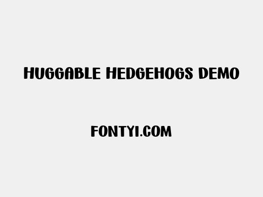 Huggable Hedgehogs Demo