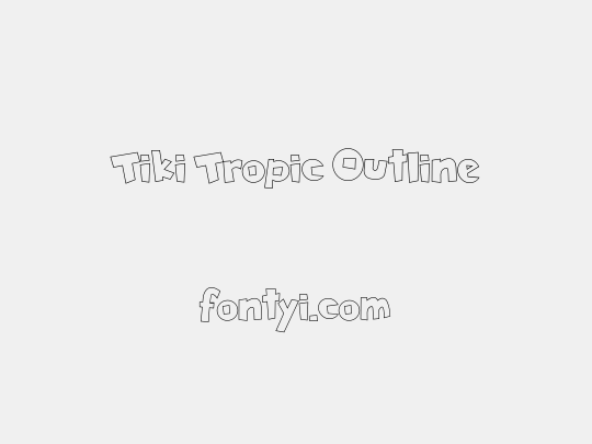 Tiki Tropic Outline
