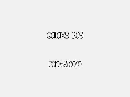 Galaxy Boy