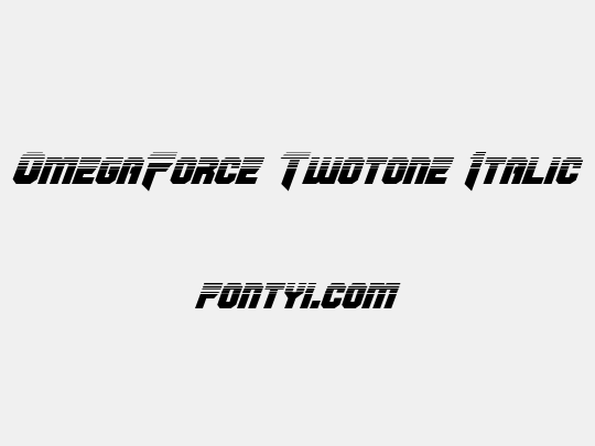 OmegaForce Twotone Italic