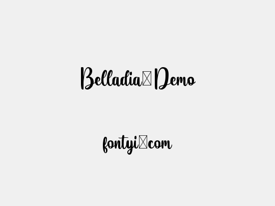 Belladia-Demo