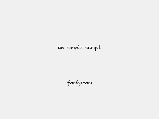 en simple script