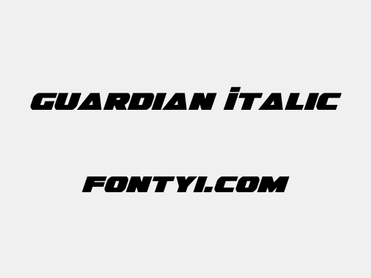 Guardian Italic