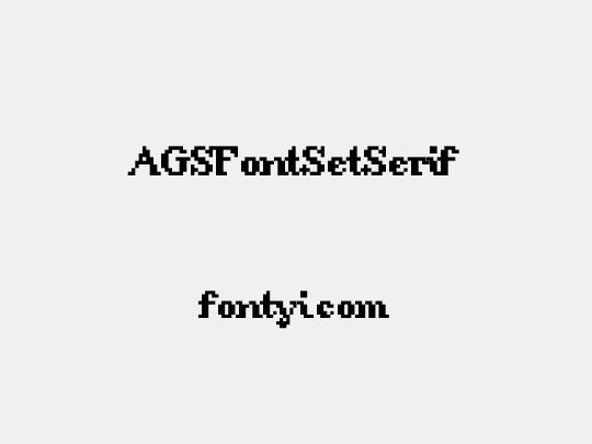 AGSFontSetSerif