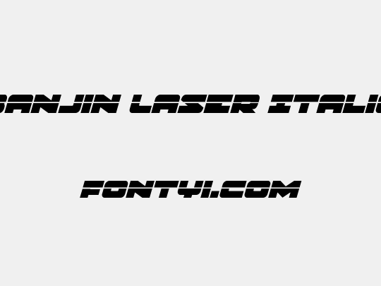 Banjin Laser Italic