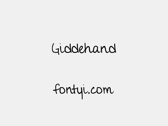 Giddehand