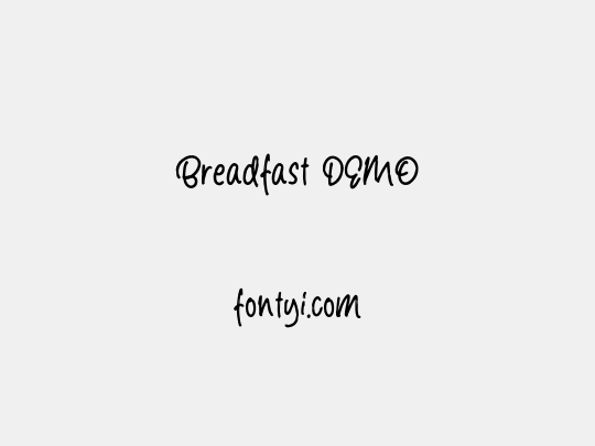 Breadfast DEMO